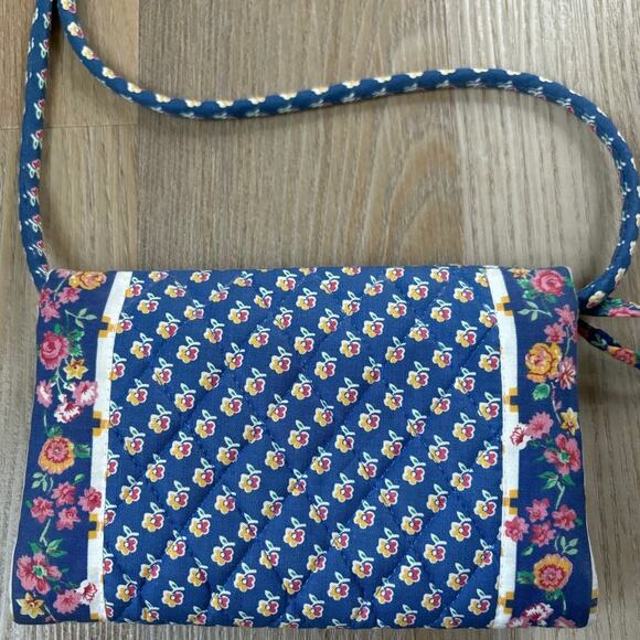 Vera Bradley Vintage Royal Blue‎ 80s Wallet on a String Like New Holds iPhone! - Picture 5 of 14